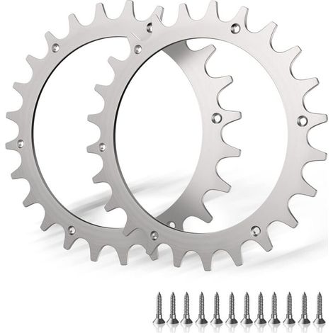 2 x Crampons en Acier Inoxydable de qualité supérieure pour modèle Worx S/M,2X Pointes à vis en Acier Inoxydable Améliorateur de Traction,Taille de Roue de tondeuses à Gazon robotiques 205 mm (1/5)