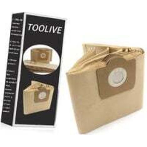 10x piece - paper bags, vacuum cleaner bags compatible with Kärcher, replaces 6.959-130.0 (1/5)