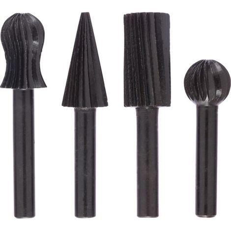 Bosch – Fraises pour perceuse 4 pièces – Diamètre 6 mm et 13 mm – Pour bois et métaux non ferreux – SKU 1609200314
