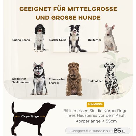 Canapé chien PawHut, housse déhoussable lavable, fauteuil pour animaux avec accoudoirs et pieds bois, pour chat et chien moyen -25 kg, gris anthracite (1/4)