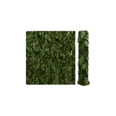SIEPE ORNAMENTALE ARTIFICIALE CON FOGLIE EDERA- - mt.3x1h. - 1200 foglie - 1 rotolo T-REX