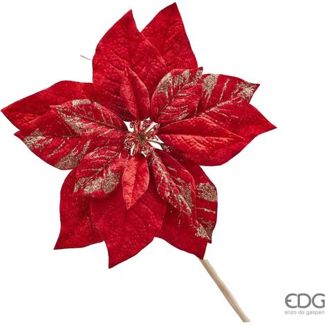 Stella di Natale Rossa con Clip D27 EDG