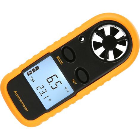 Digitales Anemometer/Thermometer mit LCD-Anzeige, Handgerät zur Windgeschwindigkeits- und Temperaturmessung, 3V GM816 (1/5)