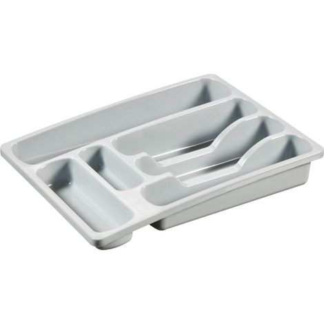 Range-couverts Curver 6 compartiments 36x29x6 cm Gris