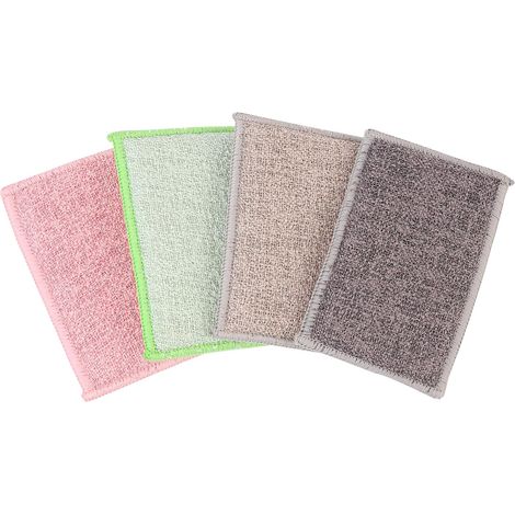 Spugne lavabili (5+1 in omaggio) - Microfibra ultra assorbente e antigraffio - Zero sprechi per una pulizia ecologica di cucina, bagno e casa