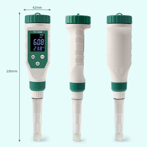 Ph-mètre numérique pour aliments, capteurs de haute précision, testeur Intelligent d'acidité de température, BT, contrôle par application de téléphone portable 0.00-14.00. (1/5)