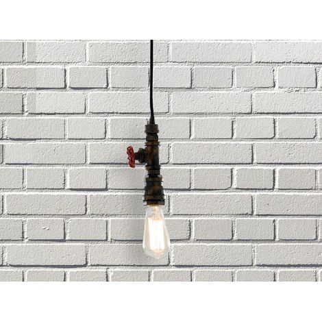 Pendelleuchte AMARCORD in Industrial Wasserrohr Rostoptik, Höhe 120cm (1/3)