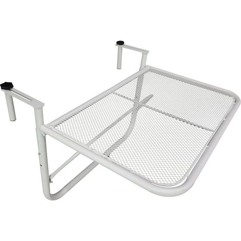 TAVOLO DA RINGHIERA ALTEZZA REGOLABILE 3 LIVELLI IN METALLO. 60X56.5X45CM BIANCO (1/5)