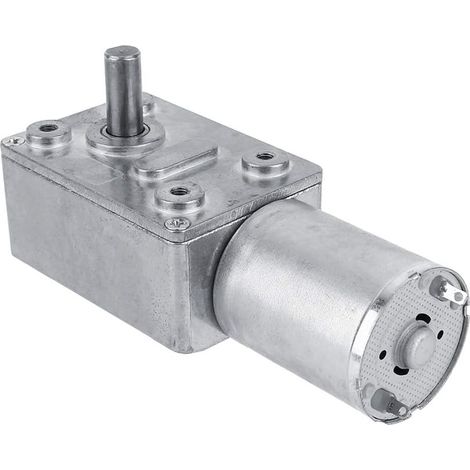 DC 12V High Torque Reversible Reduction Electric Motor Worm Gear Motor Gearbox (5 RPM) (1/5)