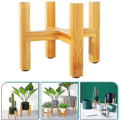 1 support à plantes en bois