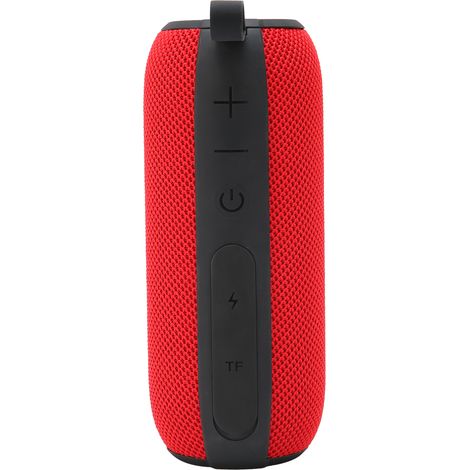 Enceinte multifonctionnelle avec double haut-parleur, caisson de basses portable et enceinte Bluetooth sans fil rouge (1/5)