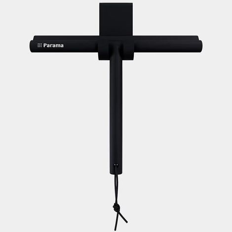 Tergivetro in silicone nero con anima in acciaio inox e gancio per box doccia Tergi (1/4)