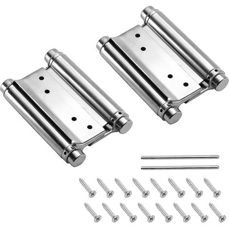 BEBUSINGOTO Charnières à ressort de porte dissimulées à double action 4-inch, 2pcs (1/5)