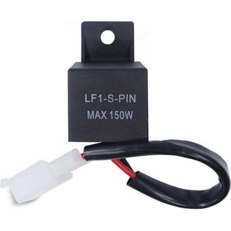 Relais Flash LED pour moto 12 V, 2 broches LF1-S-PIN Max 150W, lumière centrale 12 volts, relais de voiture (1/4)