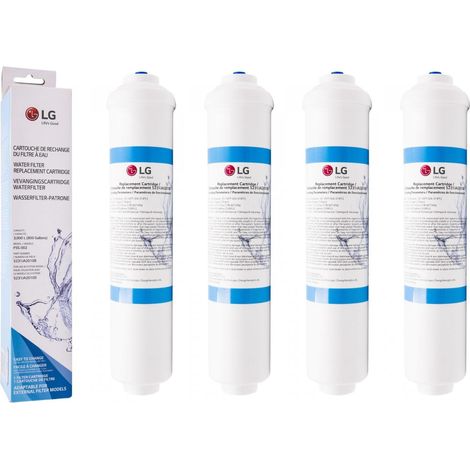 Lot de 4 filtres a eau d'origine pour refrigerateur, congelateur LG - 5231JA2010B