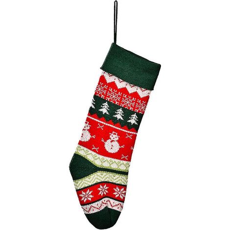 Chaussettes de Noël à suspendre, motif de broderie magnifique, pour la décoration de Noël familiale (b, Style) bd (1/5)