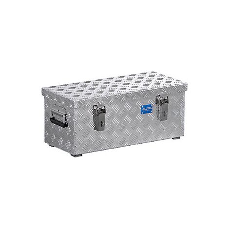 Alutec 41037 Baúl en chapa de aluminio diamantado plata 37 L (1/5)