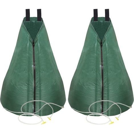 Sac d'arrosage d'arbre Système d'irrigation goutte à goutte à libération lente de 20 gallons Sac d'arrosage pour arbres 1 paquet (1/4)