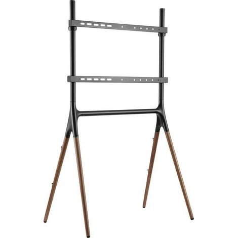 Cavalletto da pavimento per schermi piatti con 4 gambe, in vero legno finito per schermi piatti 49'' - 70'' (124 - 178 mm), carico fino a 40 kg