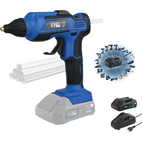 Pistola per colla a caldo - Linea professionale ONE4ALL 20V - 1 batteria 2.0Ah (1/5)