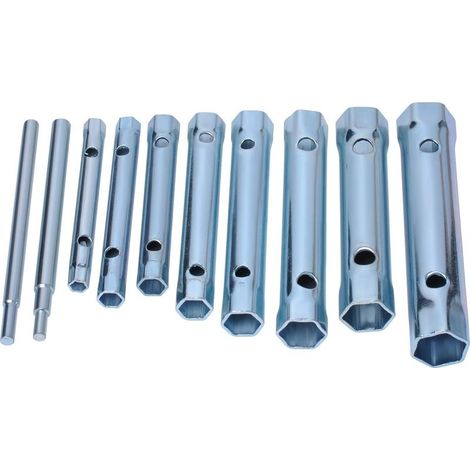 10 pièces clé à double extrémité douille plombier écrou arrière robinet bougie clé ensemble étendu bougie clé 6-22mm (1/5)