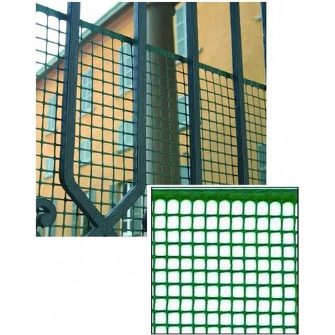 Filet en plastique carré 10X10 Vert 10 mètres H.Cm. 100