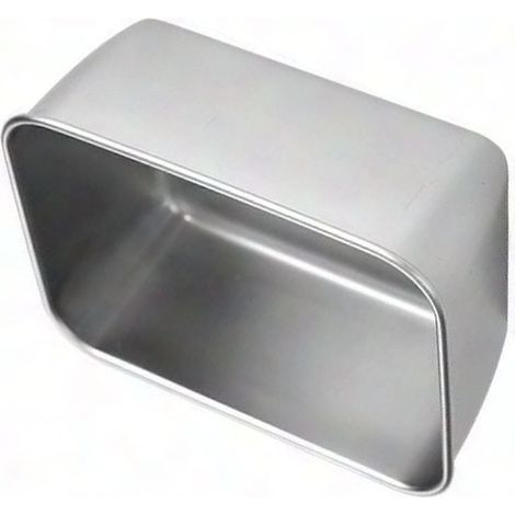 Aufbewahrungsbox aus Edelstahl mit Deckel, rechteckiger Lebensmittelbehälter für Küche, Restaurant und Haushalt. (1/4)