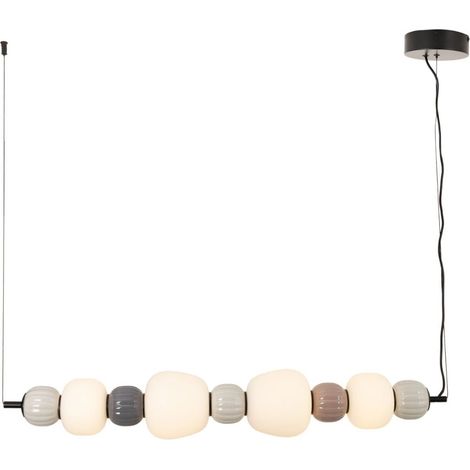 Suspension verre strié multicolore LED 32W Maxlight (1/4)