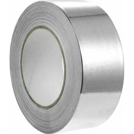 Aluminiumfolienband – 48 mm x 10 m – Hitzebeständig und wasserfest – Für Isolierung und Abdichtung – 1 Rolle (1/5)