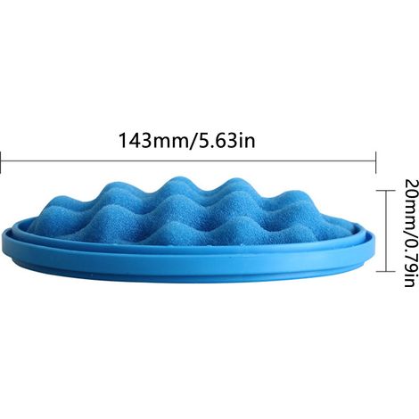Ortviai Filtre à mousse pour aspirateur compatible SC15F50HU, SC21F50HD, SC21K5130VB – Lot de 4, haute efficacité (1/4)