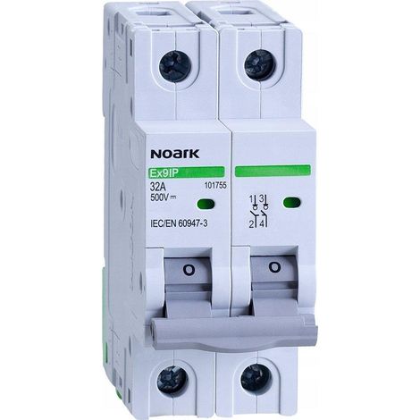 Interruttore isolante Noark 32A 500V DC per fotovoltaico