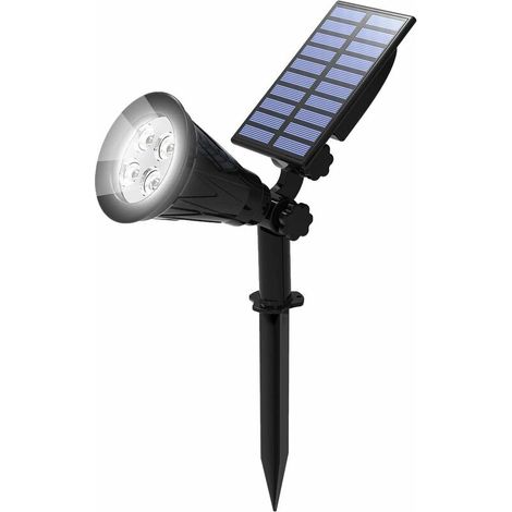 Outdoor Solar Lamp, Solar Spotlight, Outdoor Wireless Waterproof IP65 Garden Lamp with 180Ḟ Adjustable Outdoor Solar Spotlight for Garden, Courtyard, Path, Driveway. (6000K Cold White) (1/5)