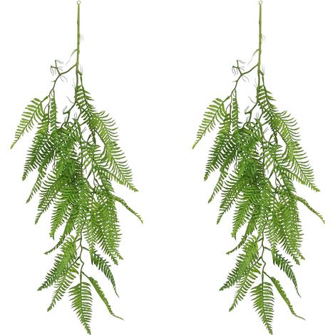 Chute plante artificielle de fougère 100cm lot de 2 (1/4)