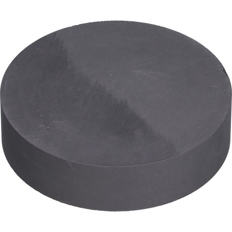 Bloc de graphite rond haute pureté 120x30mm, plaque résistante à l'usure pour lubrification et fournitures industrielles (1/5)