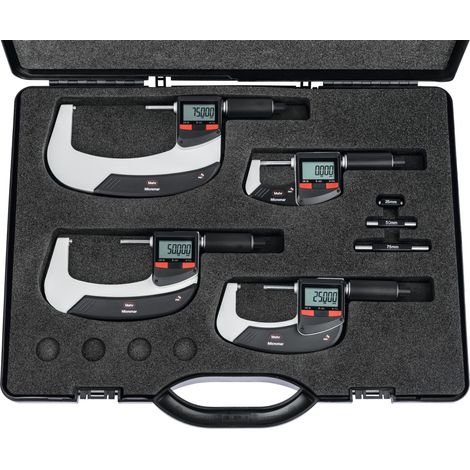 MAHR - Set di micrometri digitali IP65 i-wi, Campo di misura: