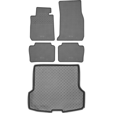 BMW Serie 4 F36 Gran Coupé de 2017 (JUEGO) - Alfombrillas de goma para coche + alfombrilla para maletero