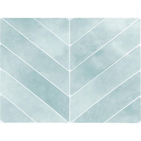 Stickers Carrelage 28,7×22,9 cm, 3D Autocollants Muraux Adhésif Imperméables, Décoration pour Cuisine, Salle de Bain, Chambre, Bureau, Restaurant, Meubles (Bleu, 20 Pièces) (1/5)