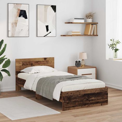 vidaXL Struttura del letto Legno antico Legno ingegnerizzato (1/5)