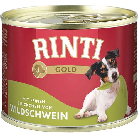 Rinti Gold Aliment humide pour chien - Boîte de 185 g - Sanglier 185 g (1/2)