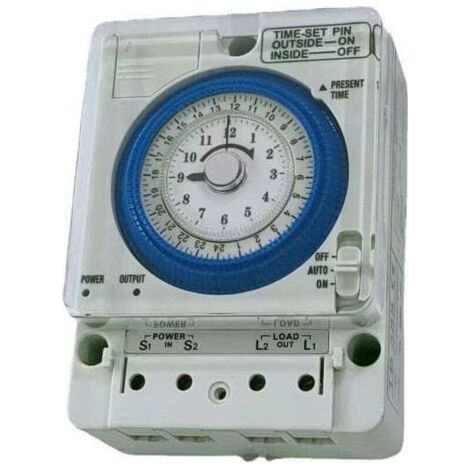 Interrupteur de minuterie mécanique d'horloge analogique pour l'automatisation du système 24 heures sur 24 (1/4)