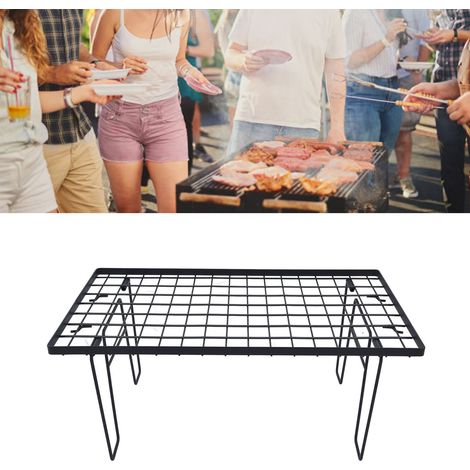 [Table de camping] [Grill portable] Table grill portable multifonction en fer, dimensions: 60x35x24cm, compacte et facile à nettoyer (1/5)