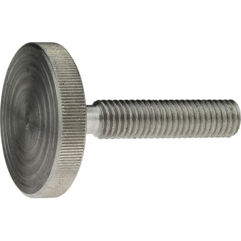 Reidl DIN 653 Rändelschrauben, niedrige Form M 8 x 25, Stahl blank (1/4)