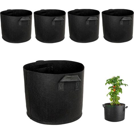 Coffret de jardinières 25 L : semis de pommes de terre – 5 pièces – Jardinières pour balcon et en pot (1/5)