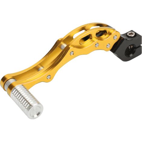 Accessoires universels pour motos et scooters, en alliage d'aluminium haute résistance, couleur or, avec levier de démarrage au pied. (1/5)