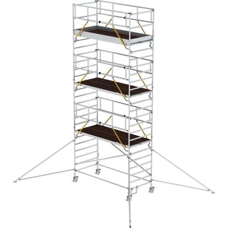 MUNK Rollgerüst SG mit Doppelplattform 1,35x3,00m und Ausleger 8,43m AH