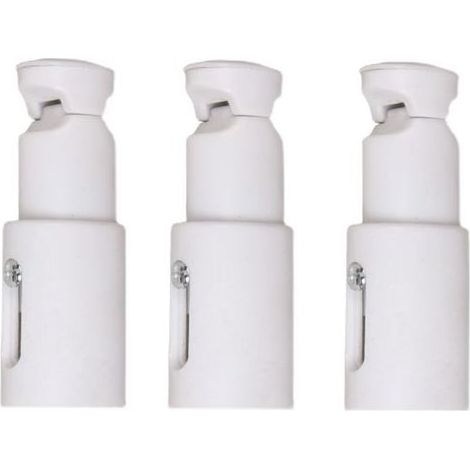 3 Pièces Fixations pour Radiateur Sèche Serviette, Support de Fixation pour Radiateur, Convient aux Radiateurs de Salle de Bains Droits ou Courbés (1/4)