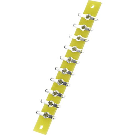Barrette à souder simple rangée TRU COMPONENTS 1572090 Nbr total de pôles 10 Epoxy (L x l x H) 120 x (1/2)