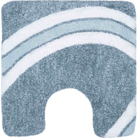 Spirella Tapis de bain Microfibre CURVE 55x55cm Bleu