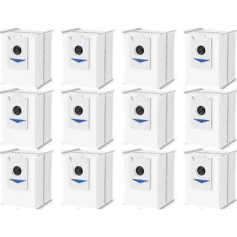 12 Dust Bags pour Ecovacs Deebot X5 Pro/X5 Omni X2/X2 Omni/X2 Pro Sweeper Accessoires de remplacement Trash Bags