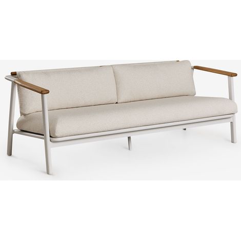 SKLUM 3-Sitzer-Sofa aus Aluminium und Bouclé-Stoff Yervin